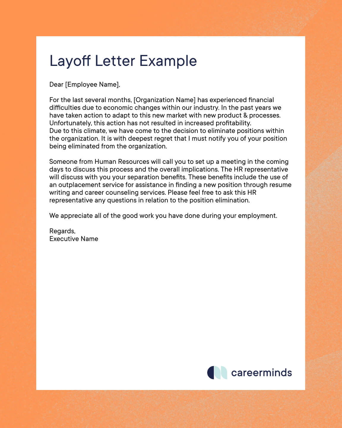 Example of a layoff letter